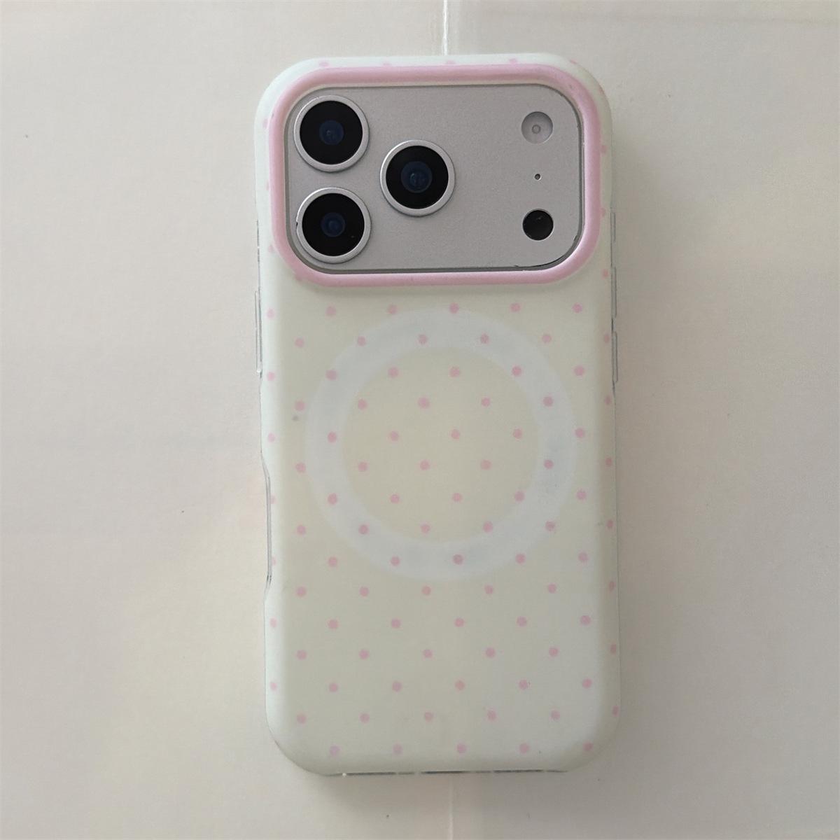 Round Edge Polka Dot Magnetic Phone Case for iPhone 14/13/12 Pro Max iPhone 15 Pro Max
Round Edge Polka Dot Magnetic Phone Case for iPhone 14/13/12 Pro Max iPhone 15 Pro Max