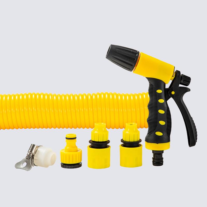 Пистолет-пружина Телескопический водяной шланг с 5,2 функциями для полива и мытья автомобилей, используется дворецким для полива растений водопроводной водой 10M
Пистолет-пружина Телескопический водяной шланг с 5,2 функциями для полива и мытья автомобилей, используется дворецким для полива растений водопроводной водой 10M