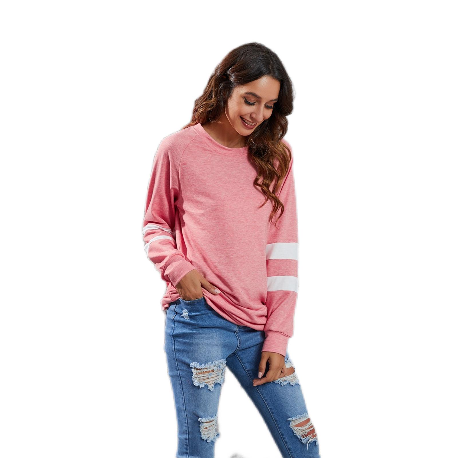 Women s Round Neck Contrast Color Stitching Long Sleeve Colored Cotton Casual Loose Top XL рожевий
Women s Round Neck Contrast Color Stitching Long Sleeve Colored Cotton Casual Loose Top XL рожевий
