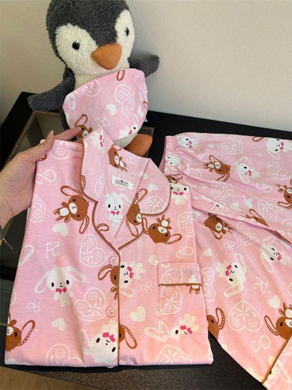 Sweet Japanese Dessert Rabbit Pajamas Women s Summer Short Sleeve Shorts Cardigan Set Soft Cute Princess Style Loungewear S
Sweet Japanese Dessert Rabbit Pajamas Women s Summer Short Sleeve Shorts Cardigan Set Soft Cute Princess Style Loungewear S