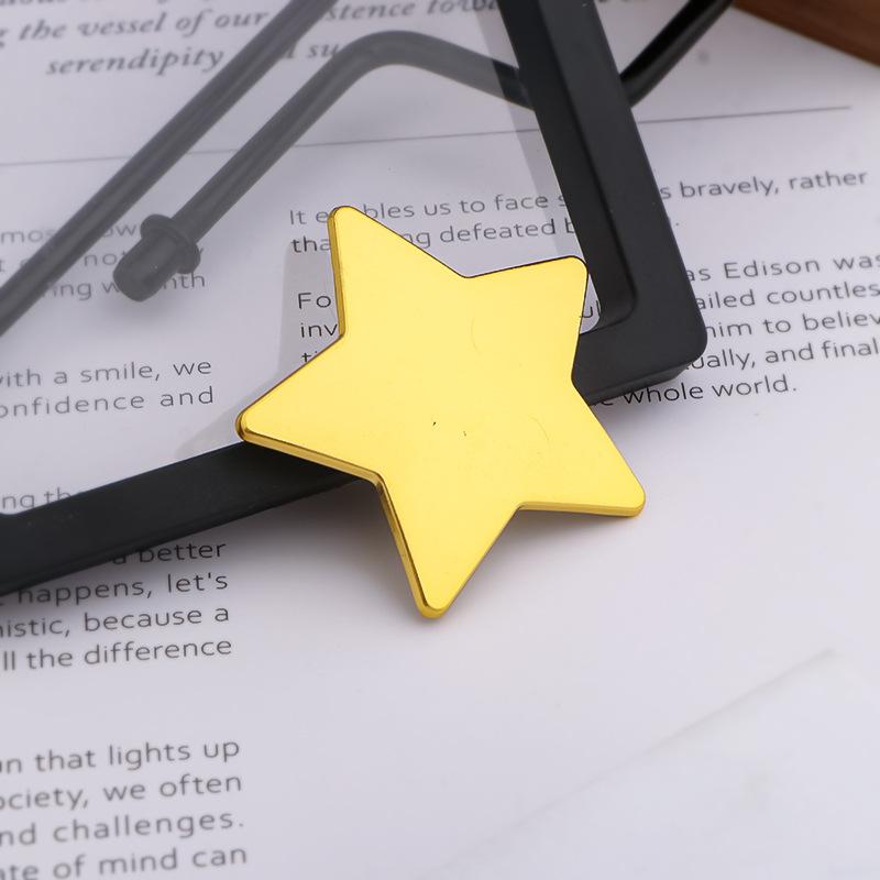 Metal Star Shaped Brooch Pin Classic Five Pointed Star Design Suitable for Clothing Accessories and Decoration Use One Size
Metal Star Shaped Brooch Pin Classic Five Pointed Star Design Suitable for Clothing Accessories and Decoration Use One Size
