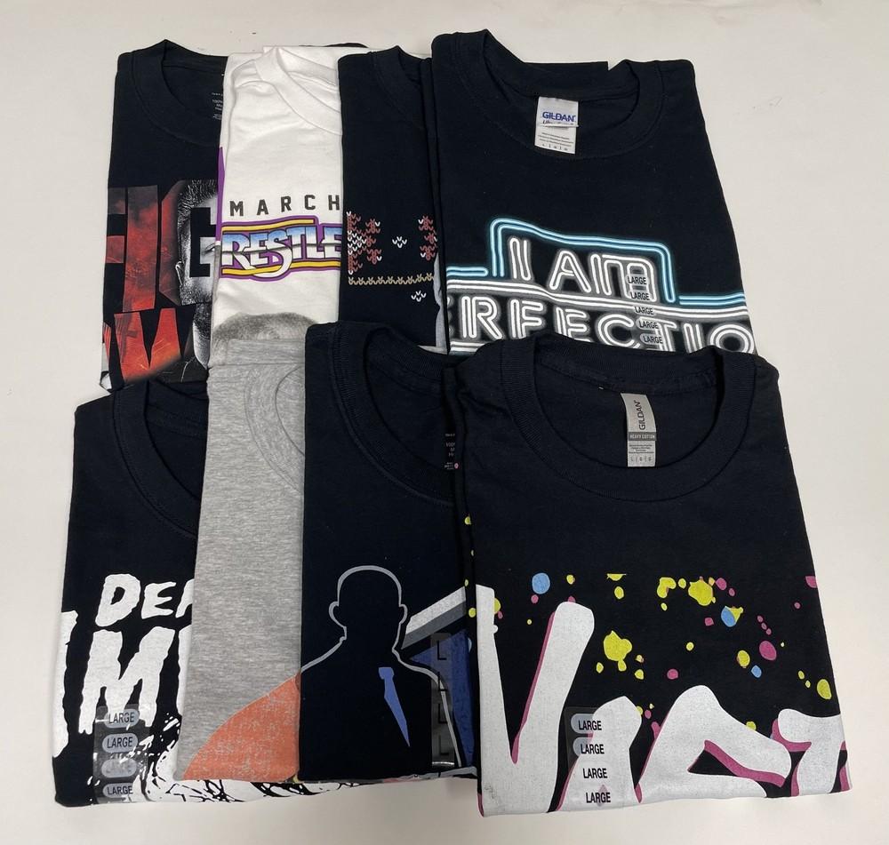 8 Мужских футболок WWE размера L | Сина Ортон Гробовщик Скала Лот 2 4XL
8 Мужских футболок WWE размера L | Сина Ортон Гробовщик Скала Лот 2 4XL