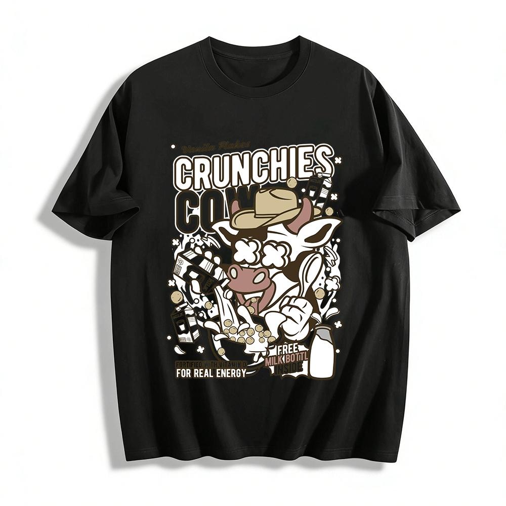 Vanila Flakes Crunchies Cow Graphic Tee Retro Milk Cereal Print Top Pure cotton T-shirt XXS
Vanila Flakes Crunchies Cow Graphic Tee Retro Milk Cereal Print Top Pure cotton T-shirt XXS