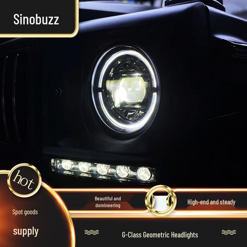 Mercedes-Benz G-Class W463 G500/G55/G63/G65 LED Smoked Black Geometric Headlight Assembly
Mercedes-Benz G-Class W463 G500/G55/G63/G65 LED Smoked Black Geometric Headlight Assembly
