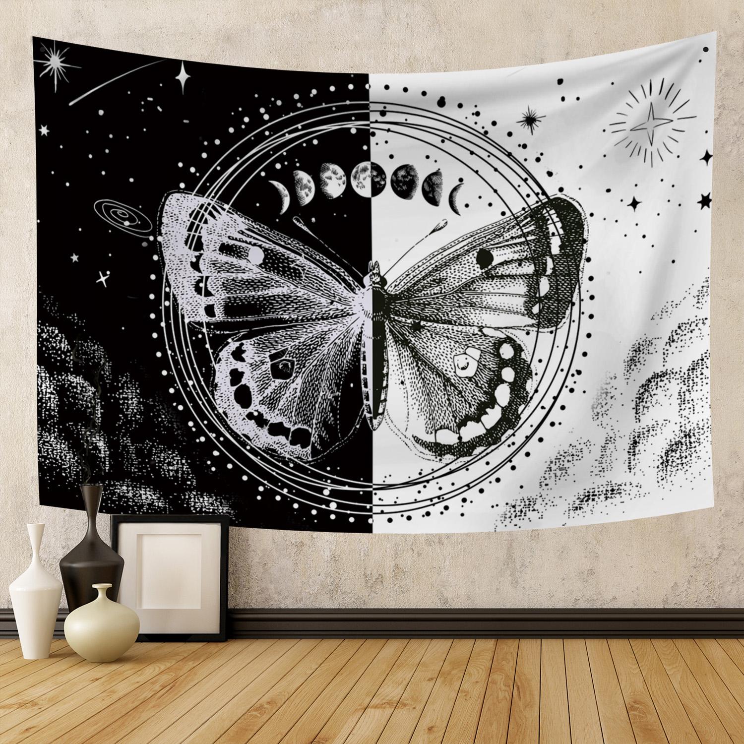 Butterfly and Moth Tapestry Black White Flower Insect Specimen Bedroom Dorm Home Decor 74x94cm(29x37in)
Butterfly and Moth Tapestry Black White Flower Insect Specimen Bedroom Dorm Home Decor 74x94cm(29x37in)