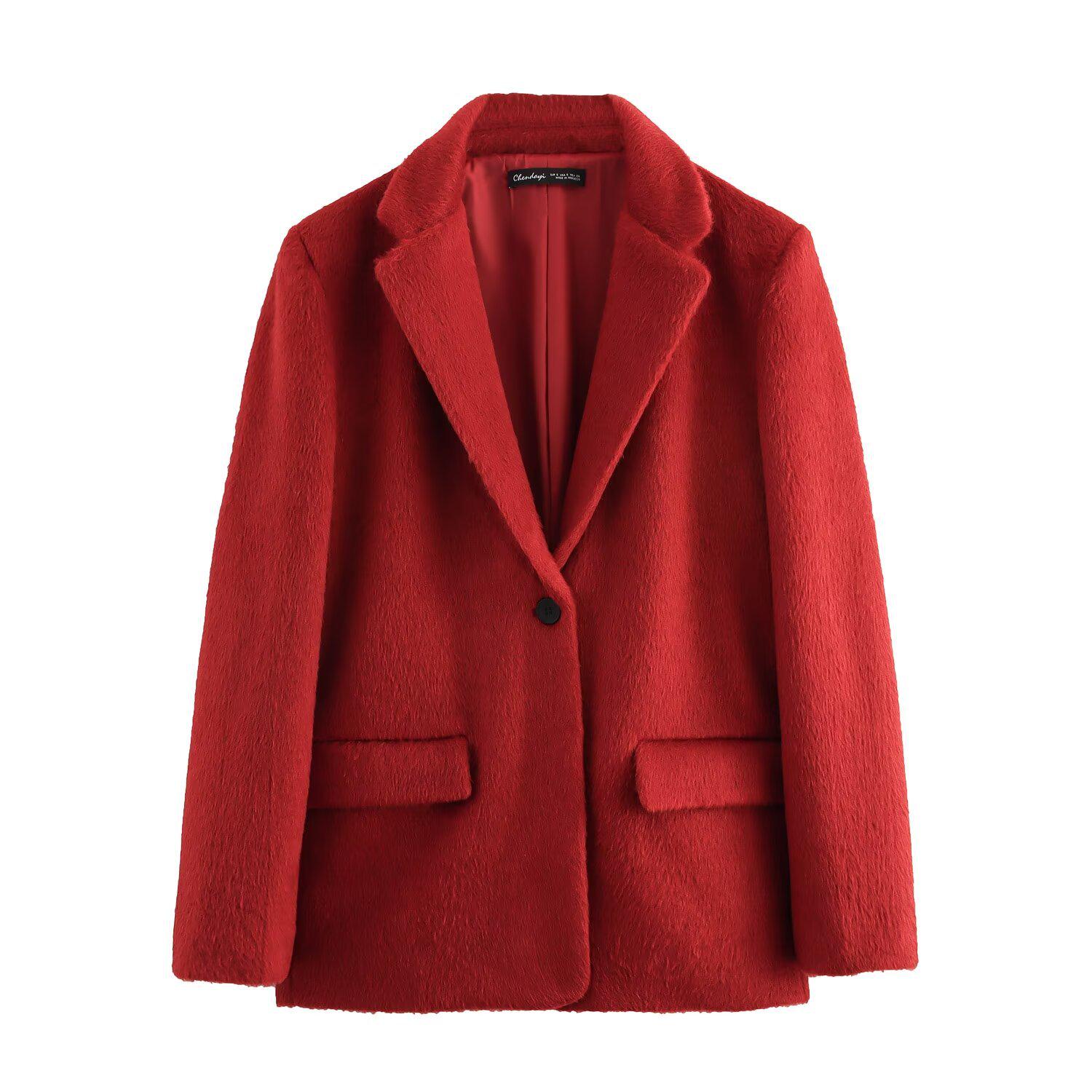 2024 Осень Женский Европейский и Американский Стиль Эффект Искусственного Меха Прямого Кроя Пиджак от Костюма Small красный
2024 Осень Женский Европейский и Американский Стиль Эффект Искусственного Меха Прямого Кроя Пиджак от Костюма Small красный