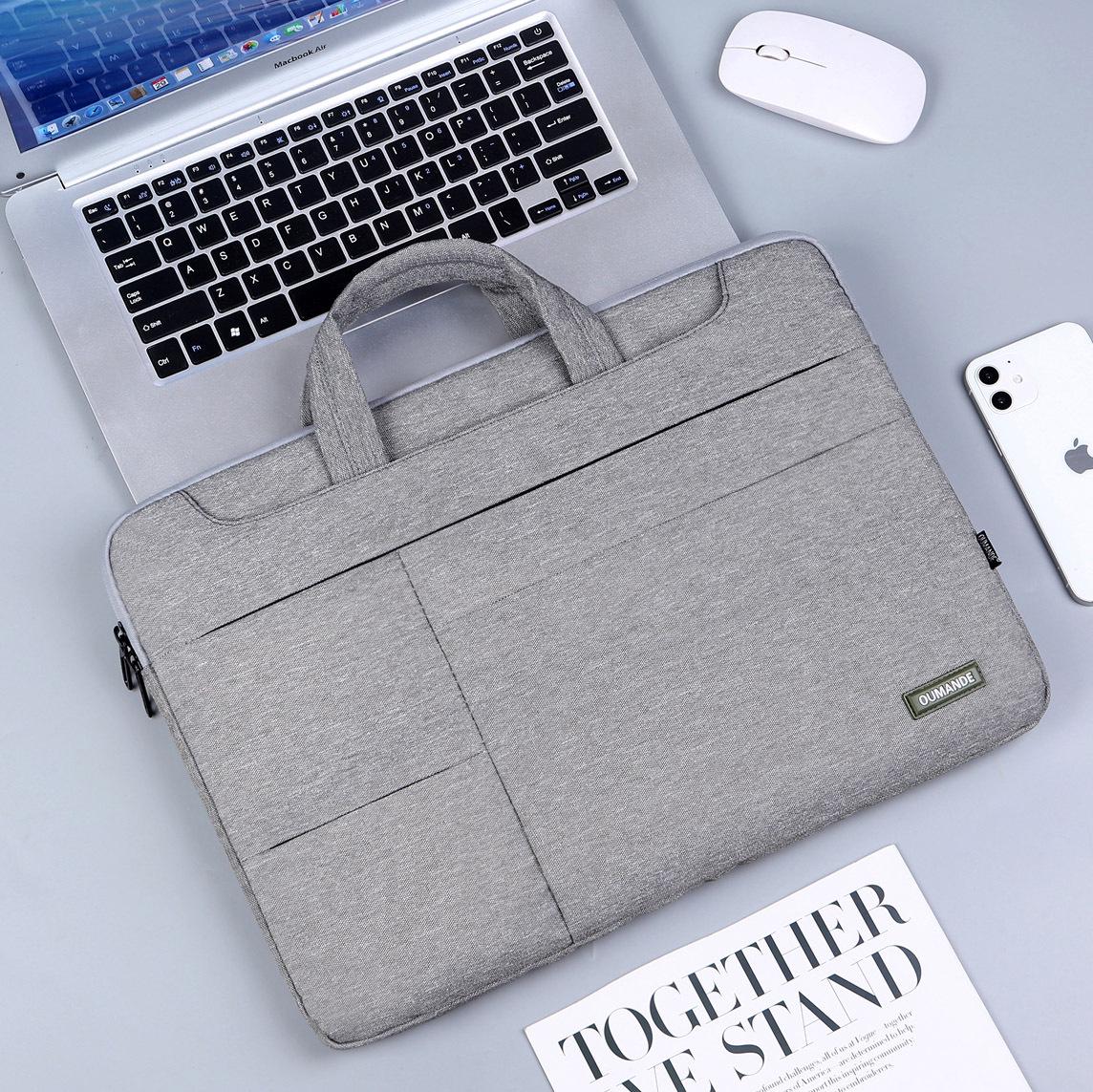 Shockproof Laptop Sleeve and Briefcase, Fits 14-15 Inch, Oxford Cloth, Customizable Logo 15.6 inch темно-сірий
Shockproof Laptop Sleeve and Briefcase, Fits 14-15 Inch, Oxford Cloth, Customizable Logo 15.6 inch темно-сірий