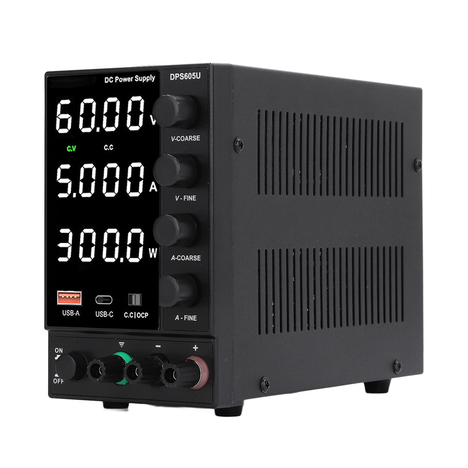 DC Power Supply Variable 300W 0‑ 0‑5A Output Encoder Adjustment LED Display Adjustable Power Supply
DC Power Supply Variable 300W 0‑ 0‑5A Output Encoder Adjustment LED Display Adjustable Power Supply