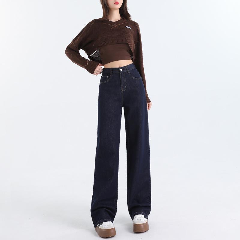 Women s Velvet Wide-Leg High-Waisted Jeans - Autumn/Winter 2025 Collection, Floor-Length Slimming Fit Extra Large
Women s Velvet Wide-Leg High-Waisted Jeans - Autumn/Winter 2025 Collection, Floor-Length Slimming Fit Extra Large