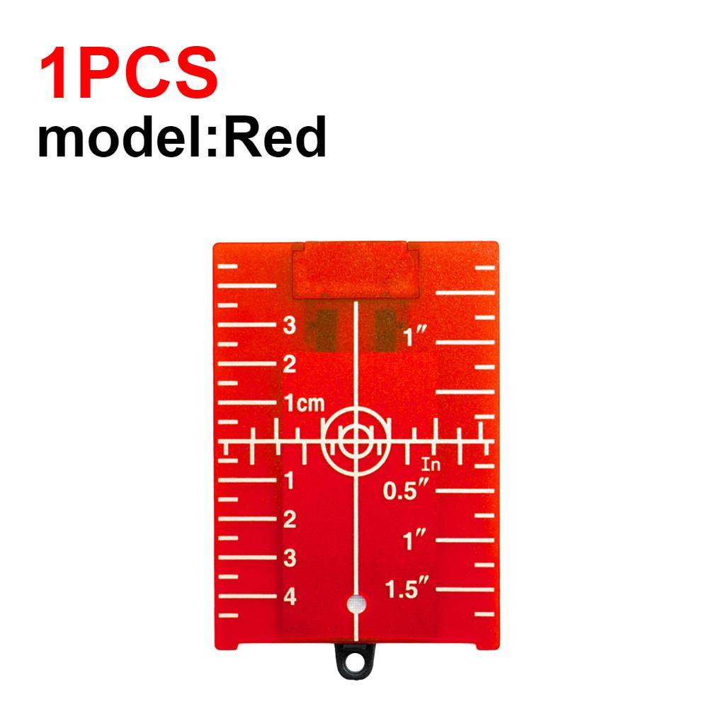 Vertical/Horizontal Laser Level Target Card Red/Green Line Beam Distance Plate Magnetic Inch/cm Leveling Board Tool Part
Vertical/Horizontal Laser Level Target Card Red/Green Line Beam Distance Plate Magnetic Inch/cm Leveling Board Tool Part