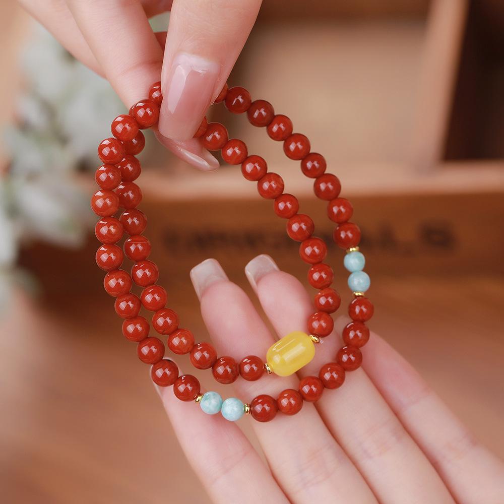 Designer Natural South Red Agate & Amber Beaded Women s Bracelet - High-Quality Fashion Accessory
Designer Natural South Red Agate & Amber Beaded Women s Bracelet - High-Quality Fashion Accessory