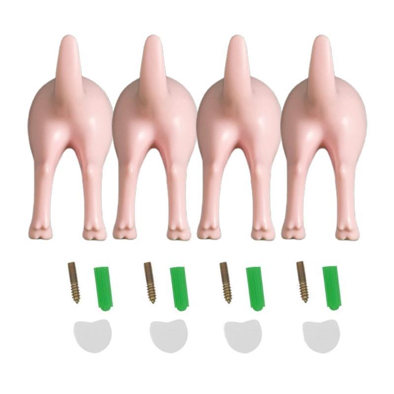 4Pcs Nordic Plastic Dog Tail Hooks with Screws Adhesive Tape Wall Mounted for Key Hanger Hat Coat Hook Decora рожевий
4Pcs Nordic Plastic Dog Tail Hooks with Screws Adhesive Tape Wall Mounted for Key Hanger Hat Coat Hook Decora рожевий