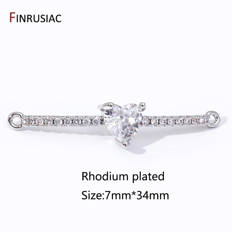 Trendy 18K Gold Plated Brass Inlaid Zircon Heart Shape Curved Tube Connector For DIY Women Bracelet Making Accessories 1 pcs
Trendy 18K Gold Plated Brass Inlaid Zircon Heart Shape Curved Tube Connector For DIY Women Bracelet Making Accessories 1 pcs