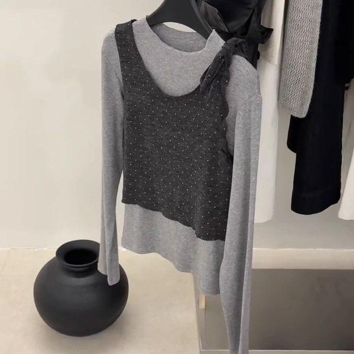 Корейский антивозрастной комплект из камисоли в горошек и многослойной рубашки с длинными рукавами для женщин XL 61-67 kg серый
Корейский антивозрастной комплект из камисоли в горошек и многослойной рубашки с длинными рукавами для женщин XL 61-67 kg серый