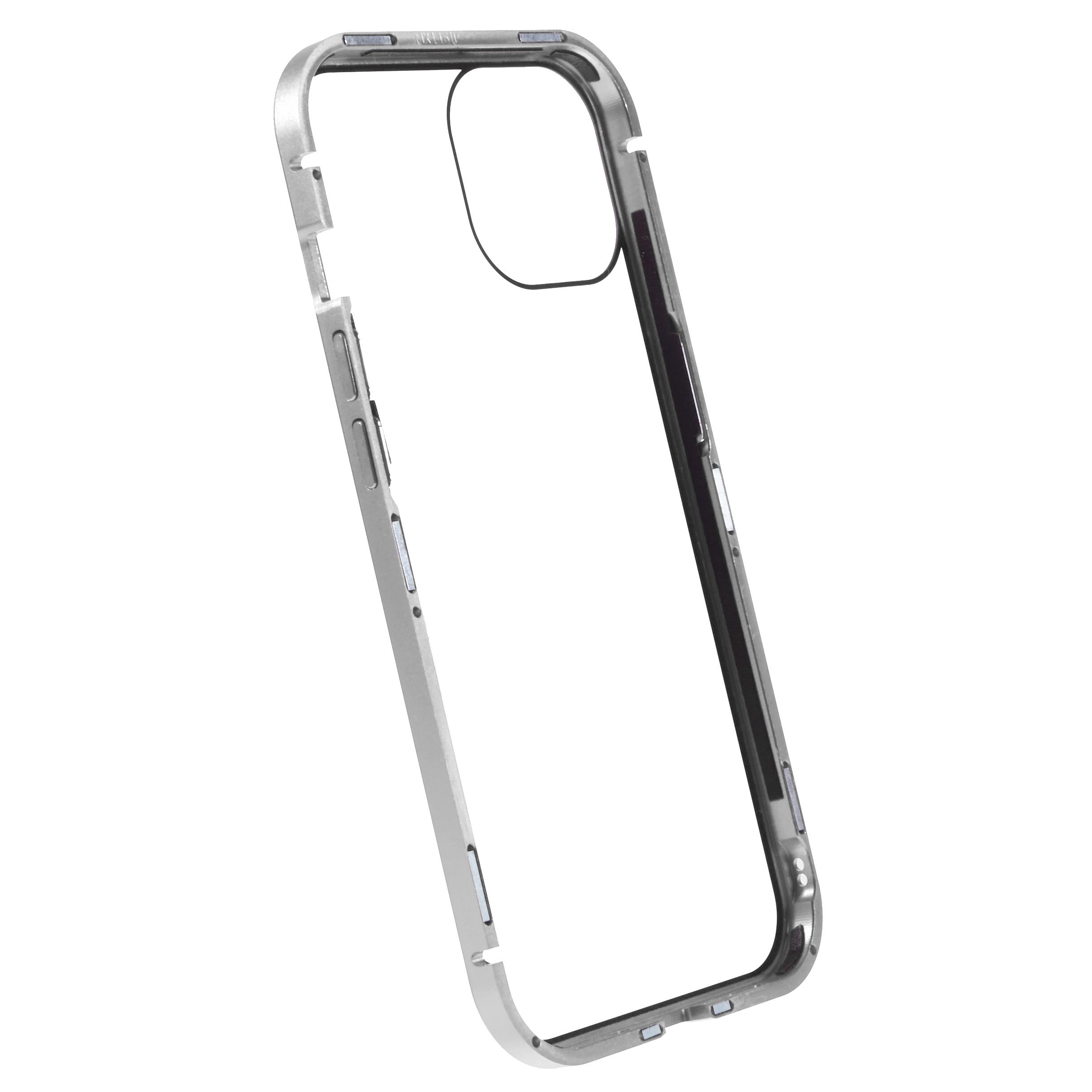 For iPhone 14 Anti-spy Phone Case Metal Frame+Double-sided Tempered Glass Magnetic Full Protection Cover Silver
For iPhone 14 Anti-spy Phone Case Metal Frame+Double-sided Tempered Glass Magnetic Full Protection Cover Silver