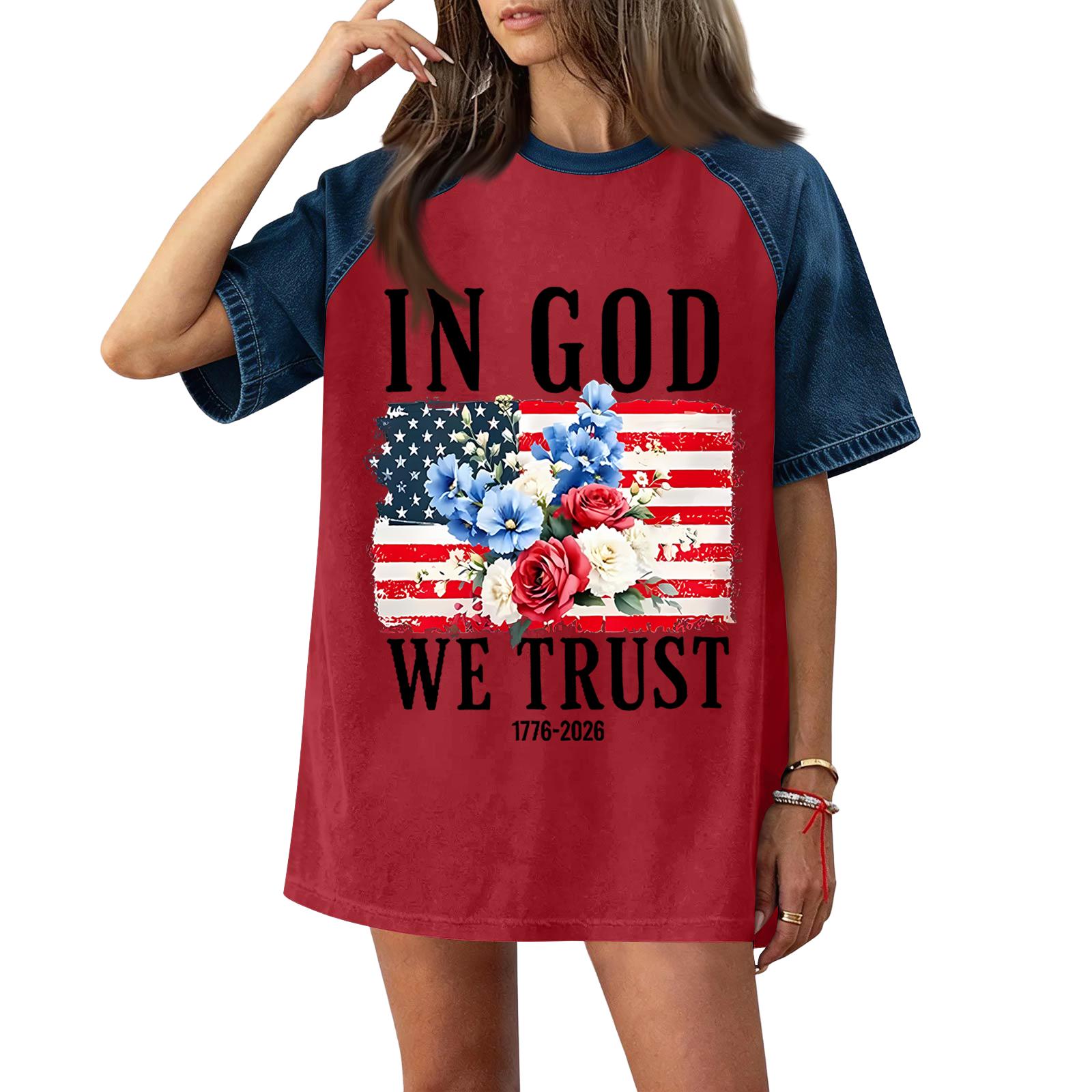 Denim Patchwork Shirts For Women Stand Collar Casual Blouse Short Sleeve Comfy Tshirt Spring Summer Fashion L червоний
Denim Patchwork Shirts For Women Stand Collar Casual Blouse Short Sleeve Comfy Tshirt Spring Summer Fashion L червоний