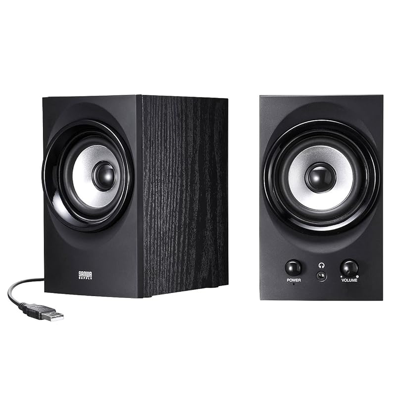 Sanwa Supply high power usb speaker 25.6W output Equipped with bass-enhancing passive radiator black MM-SPU9BK
Sanwa Supply high power usb speaker 25.6W output Equipped with bass-enhancing passive radiator black MM-SPU9BK