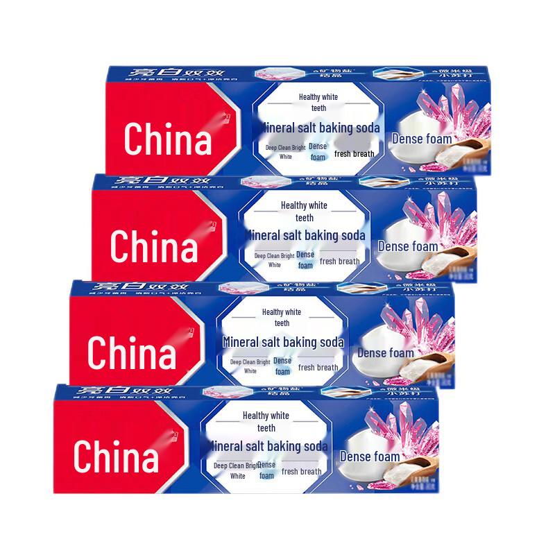 Zhonghua Sea Salt Baking Soda Bamboo Mint Whitening Toothpaste, 120g x 4 Pack
Zhonghua Sea Salt Baking Soda Bamboo Mint Whitening Toothpaste, 120g x 4 Pack
