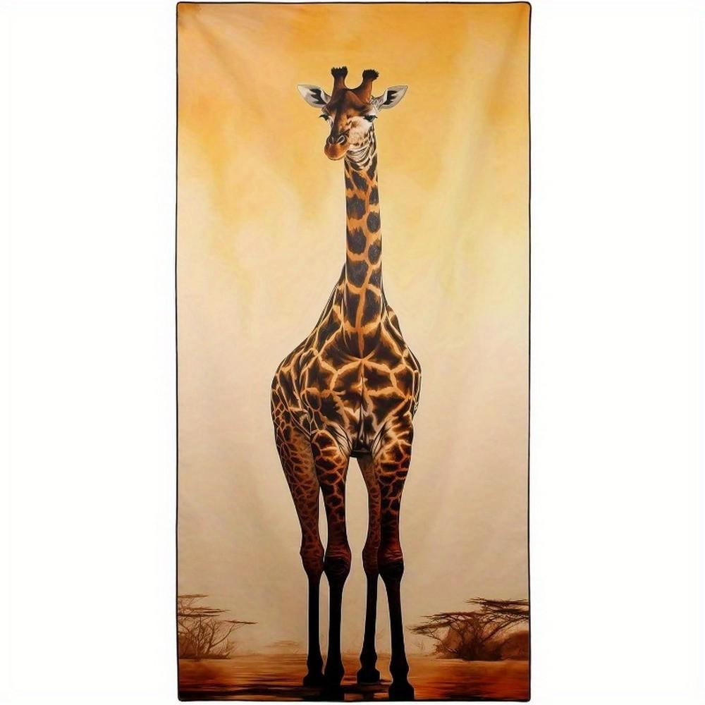 Giraffe African Savanna Beach Towel Art Patterned Sunscreen And Windproof Suitable For Swimming Pool Camping Travel Blanket W40*H60(CM)
Giraffe African Savanna Beach Towel Art Patterned Sunscreen And Windproof Suitable For Swimming Pool Camping Travel Blanket W40*H60(CM)