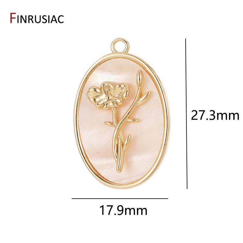 14K Gold Plated Brass Oval Shell Flower Pendant Minimalist Charms For DIY Earrings Necklace Jewelry Making Supplies 1 piece
14K Gold Plated Brass Oval Shell Flower Pendant Minimalist Charms For DIY Earrings Necklace Jewelry Making Supplies 1 piece