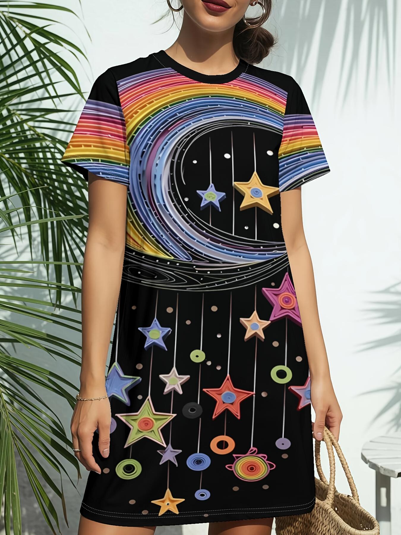 Women s New Crew Neck Short Sleeve T-Shirt Dress. American Trend Digital Print. Casual ; Versatile for Spring and Summer. Elegant ; Chic Woen s Dres XL дубильна кора
Women s New Crew Neck Short Sleeve T-Shirt Dress. American Trend Digital Print. Casual ; Versatile for Spring and Summer. Elegant ; Chic Woen s Dres XL дубильна кора
