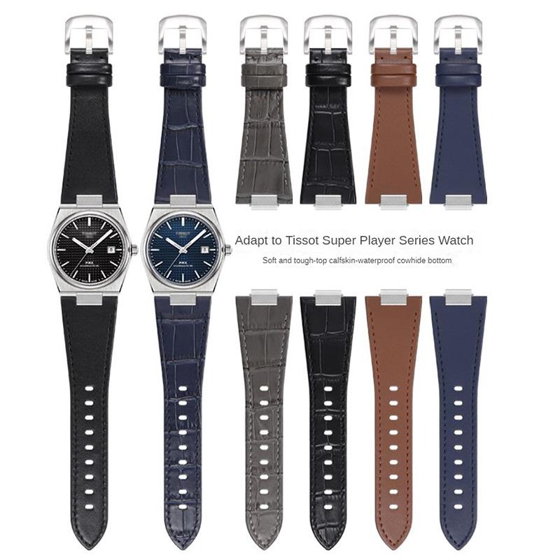 Для годинника серії Tissot PRX T137.407 Super Player T137.410 Ремінець із коров’ячої шкіри зі сталевим кінцевим ланкою з телячої шкіри 26X12 мм. 26x12mm-Width
Для годинника серії Tissot PRX T137.407 Super Player T137.410 Ремінець із коров’ячої шкіри зі сталевим кінцевим ланкою з телячої шкіри 26X12 мм. 26x12mm-Width
