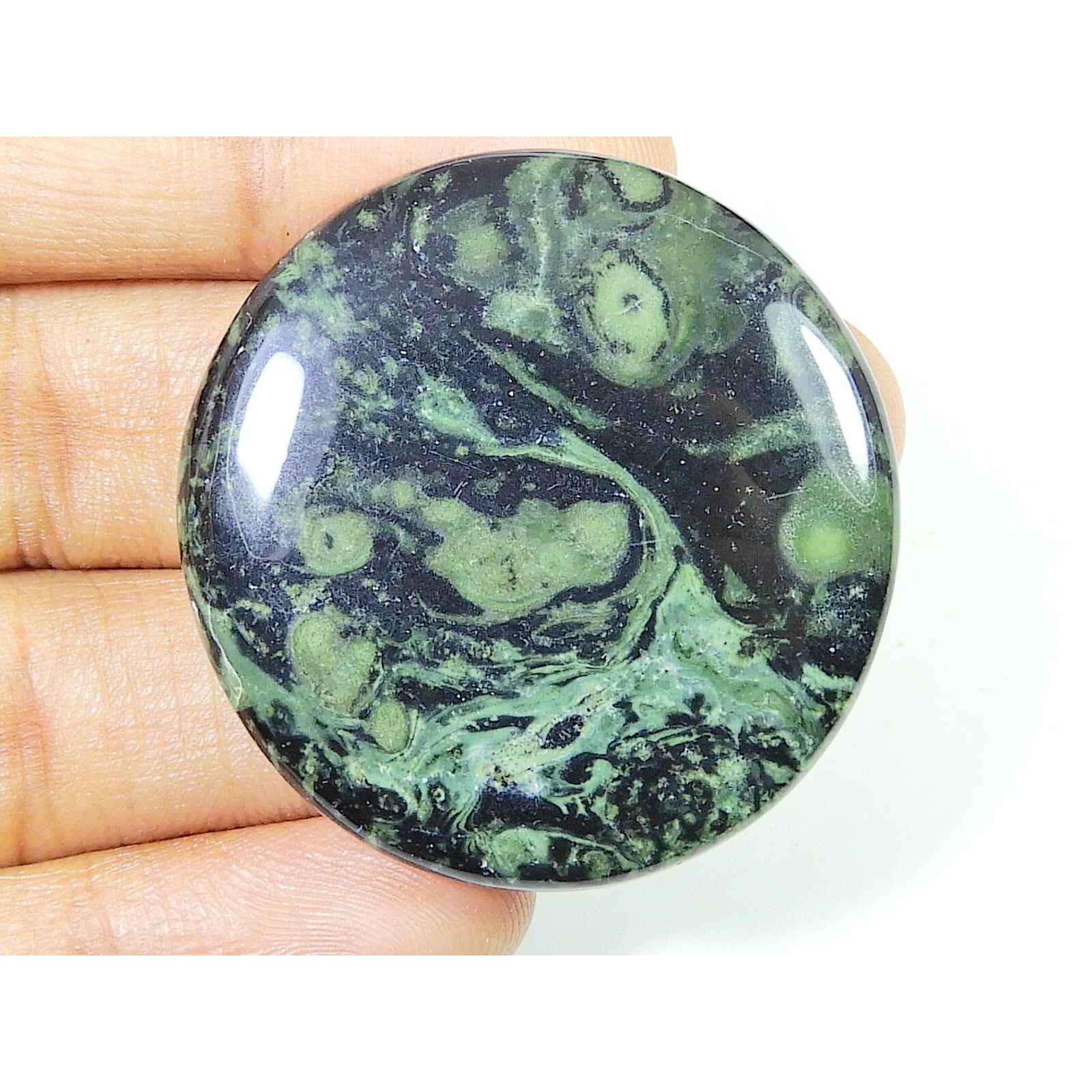 62Cts. AAA Star Galaxy Kambaba Jasper Round Cabochon Loose Gemstone 36X36MM SK-2407
62Cts. AAA Star Galaxy Kambaba Jasper Round Cabochon Loose Gemstone 36X36MM SK-2407