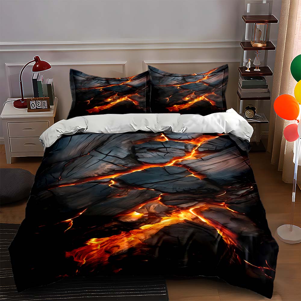 Lava crack design Bedding Duvet cover sets Duvet covers Pillowcases gifts (1 * Duvet Cover 2 * Pillowcases, without duvet insert) 135x200cm
Lava crack design Bedding Duvet cover sets Duvet covers Pillowcases gifts (1 * Duvet Cover 2 * Pillowcases, without duvet insert) 135x200cm