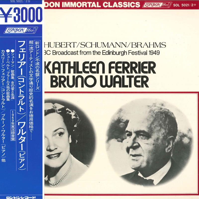 LP Record KATHLEEN FERRIER(CONTRALT)/BRUNO WA - Bbc Broadcast From The Edinburgh Fe SOL50212 KING 1976 Japan Obi Classical Used
LP Record KATHLEEN FERRIER(CONTRALT)/BRUNO WA - Bbc Broadcast From The Edinburgh Fe SOL50212 KING 1976 Japan Obi Classical Used