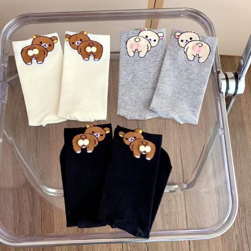3 Pairs Ladies Cartoon Bear 3D Socks Women s Quirky Socks Spring Autumn and Winter 3 Pairs різнокольоровий
3 Pairs Ladies Cartoon Bear 3D Socks Women s Quirky Socks Spring Autumn and Winter 3 Pairs різнокольоровий