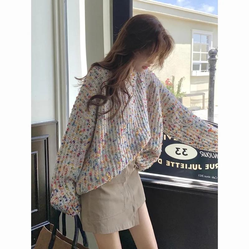 Niche Retro Colorful Sweaters for Women in Autumn and Winter Loose and Lazy Style Round Neck Pullovers Worn Outside and with Sweaters Inside S белый
Niche Retro Colorful Sweaters for Women in Autumn and Winter Loose and Lazy Style Round Neck Pullovers Worn Outside and with Sweaters Inside S белый