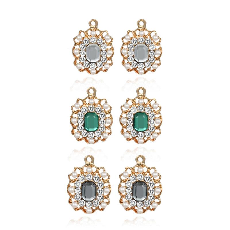 Engood 60Pcs Rectangle Rhinestone Pearl Button Sewing Trim & Embellishments Craft Buckle DIY Jewelry Earring Necklace Pendants
Engood 60Pcs Rectangle Rhinestone Pearl Button Sewing Trim & Embellishments Craft Buckle DIY Jewelry Earring Necklace Pendants