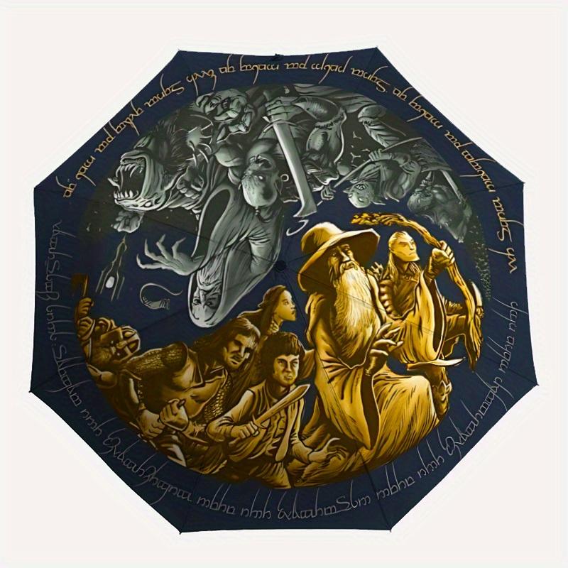 1pc The Lord of the Rings Automatic Folding Umbrella with 8-Rib Compact & Lightweight Design, Self-Opening/ Closing,090
1pc The Lord of the Rings Automatic Folding Umbrella with 8-Rib Compact & Lightweight Design, Self-Opening/ Closing,090