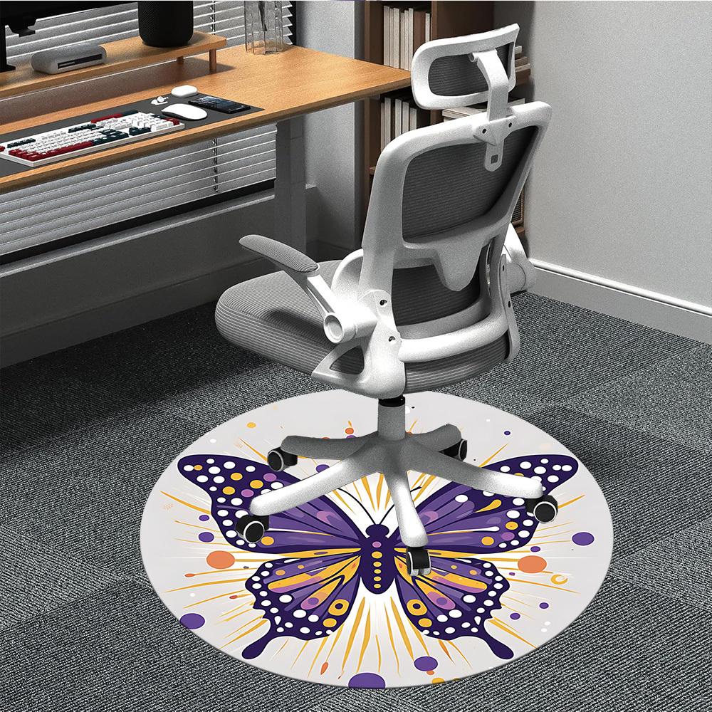 1pc Butterfly Decor Chair Carpet for Office, Non slip, Soft and Durable Office Rug for Interior Decoration 80cm
1pc Butterfly Decor Chair Carpet for Office, Non slip, Soft and Durable Office Rug for Interior Decoration 80cm