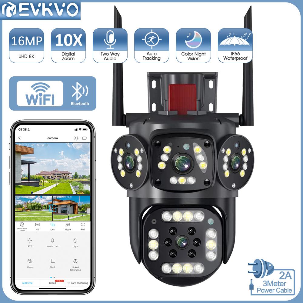 16MP 4K Тройной экран PTZ Беспроводная Wi-Fi IP-камера видеонаблюдения с обнаружением людей и отслеживанием движения 10-кратным зумом Наружное водонепроницаемое видеонаблюдение
16MP 4K Тройной экран PTZ Беспроводная Wi-Fi IP-камера видеонаблюдения с обнаружением людей и отслеживанием движения 10-кратным зумом Наружное водонепроницаемое видеонаблюдение