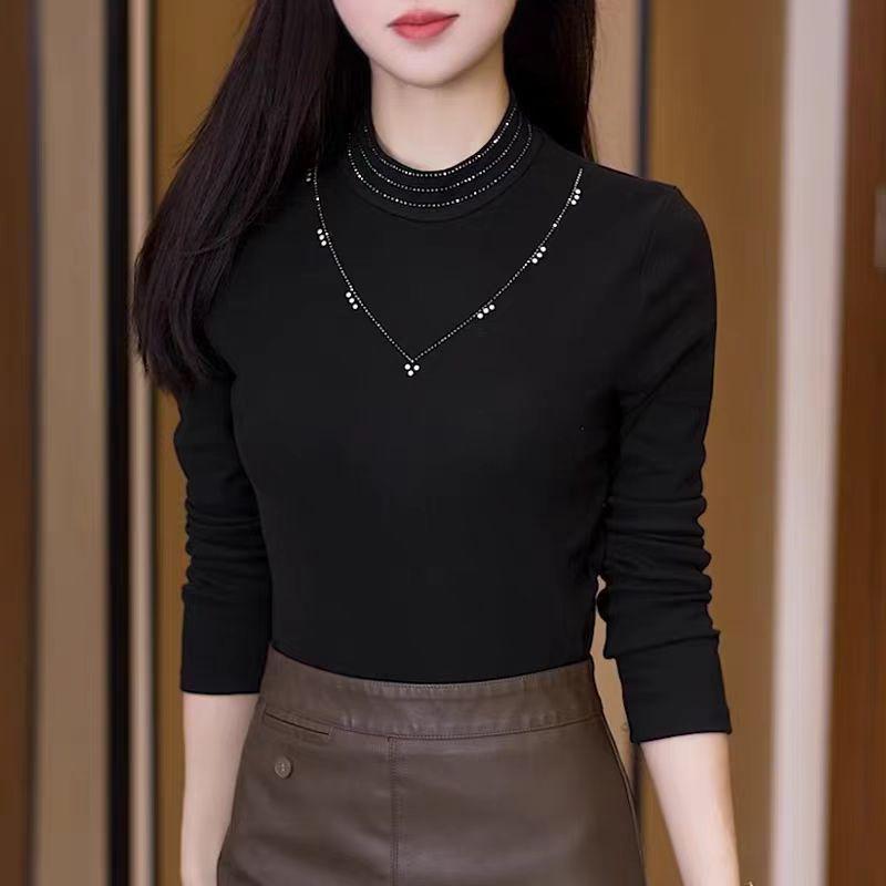 Elegant Rhinestone Long-Sleeve Turtleneck Top for Middle-Aged Women 4XL чорний
Elegant Rhinestone Long-Sleeve Turtleneck Top for Middle-Aged Women 4XL чорний