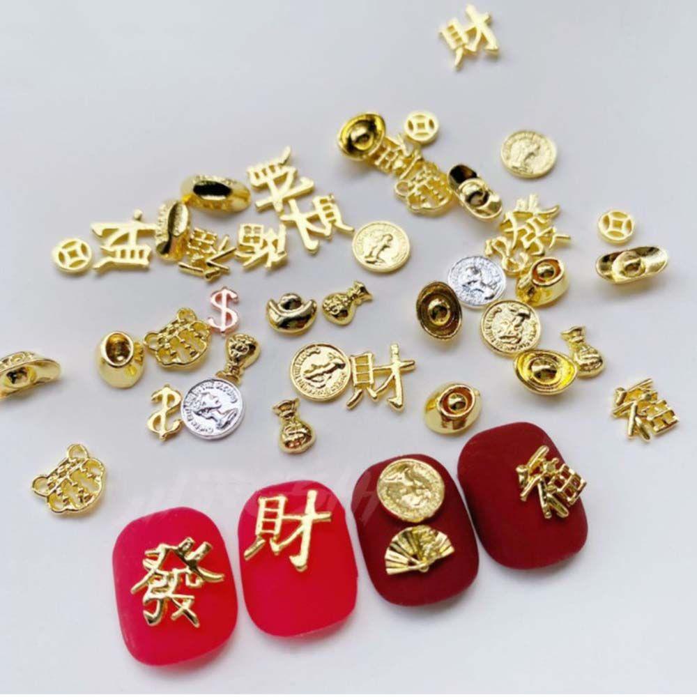 Coin US Dollar Gold Ingots Manicure 3D Nail Decoration DIY Nail Art Accessories New Year Nail Art 50pcs/bag
Coin US Dollar Gold Ingots Manicure 3D Nail Decoration DIY Nail Art Accessories New Year Nail Art 50pcs/bag