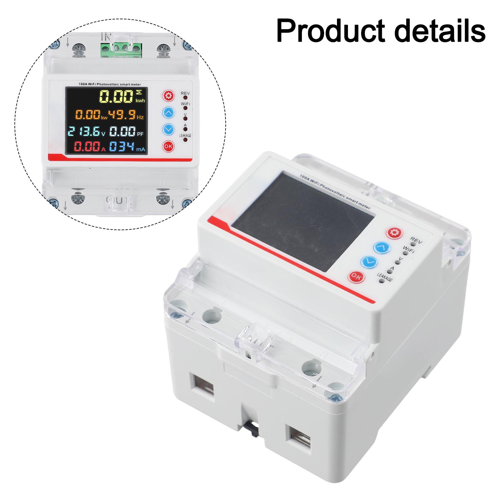 Smart Electric Meter 100A with For Tuya WiFi for PV Use 220V Device Offering Real Time Data and Multiple Protection Mechanisms China Mainland
Smart Electric Meter 100A with For Tuya WiFi for PV Use 220V Device Offering Real Time Data and Multiple Protection Mechanisms China Mainland