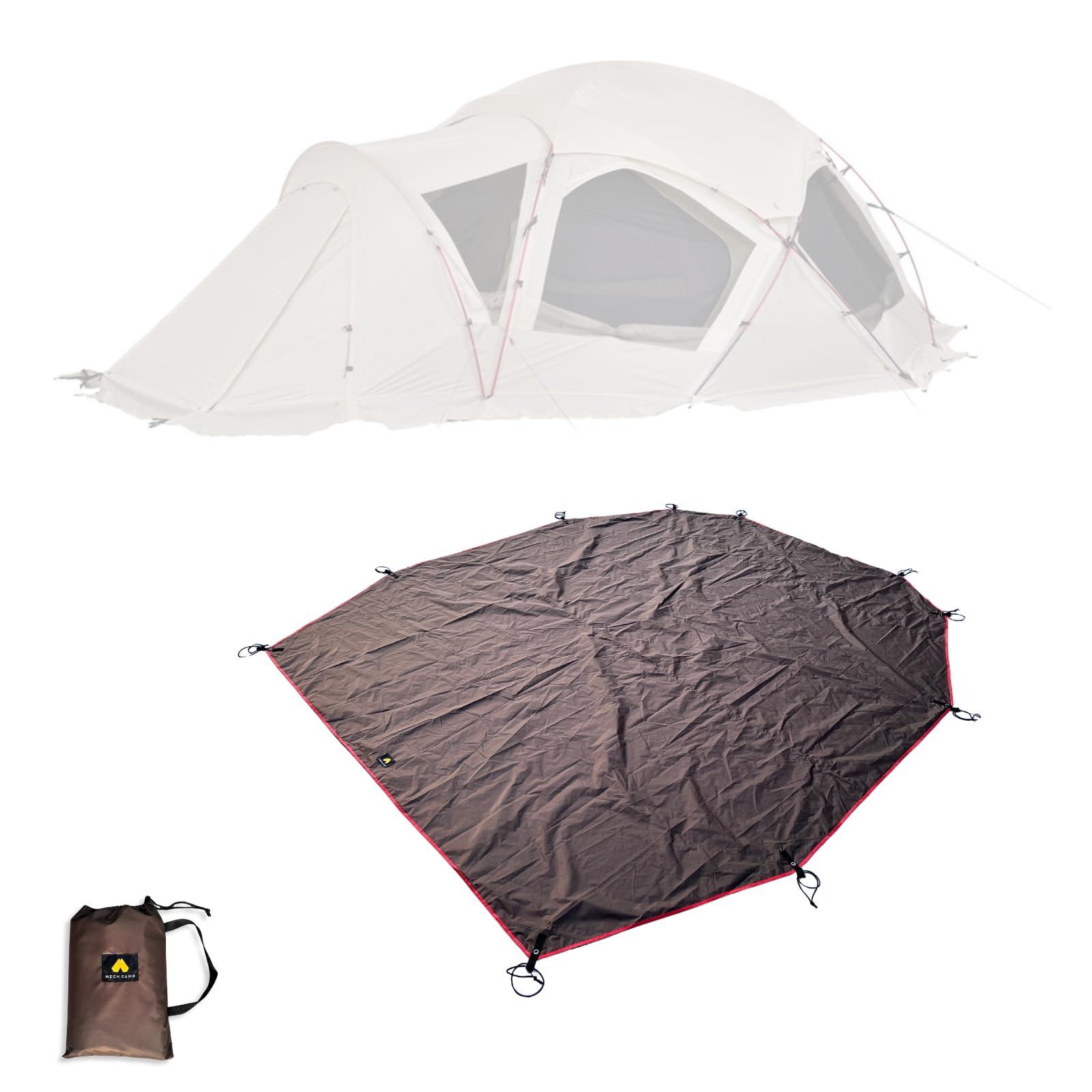 MECH CAMP Ground Tent Waterproof Sheet with and Storage Ideal for Outdoor Camping not Peak Dome Replacement for Inner Tent Rear Sheet, Accessory,
MECH CAMP Ground Tent Waterproof Sheet with and Storage Ideal for Outdoor Camping not Peak Dome Replacement for Inner Tent Rear Sheet, Accessory,