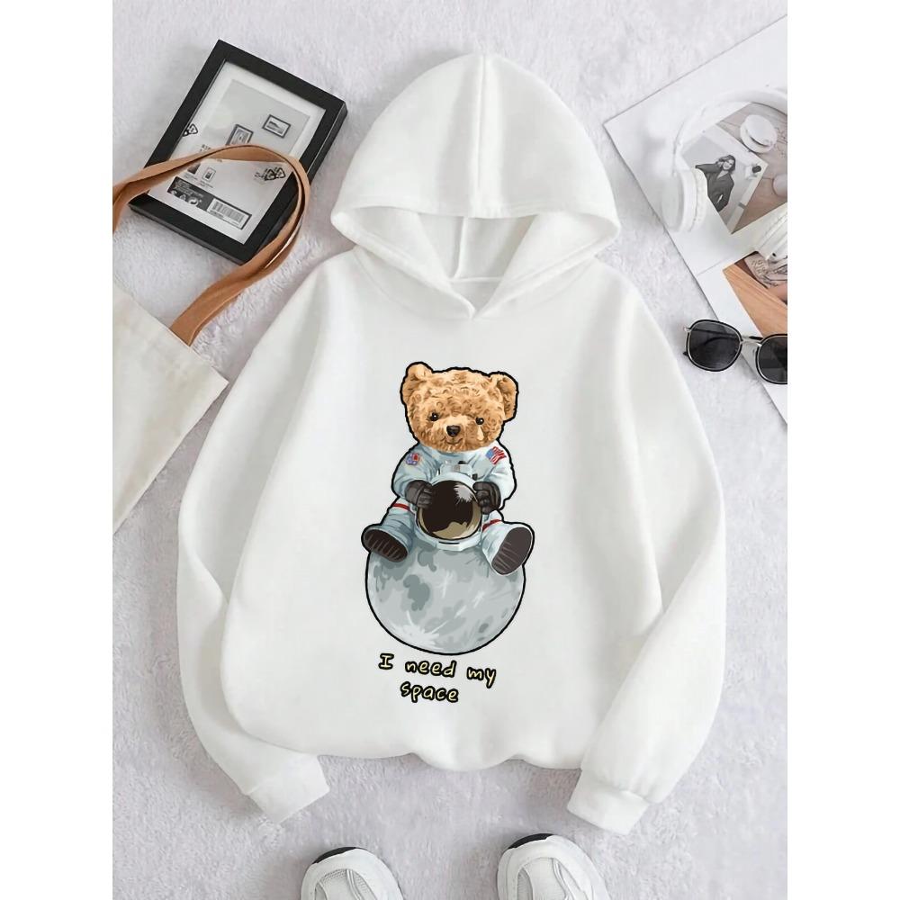 Autumn Casual And Fashionable Children s Bear Astronaut Cartoon Pattern White Hooded Sweatshirt 100
Autumn Casual And Fashionable Children s Bear Astronaut Cartoon Pattern White Hooded Sweatshirt 100