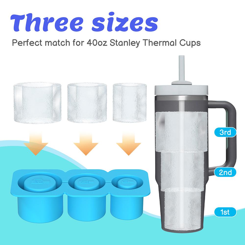 3 Size Hollow Cylinder Ice Molds Cup for 30oz/40oz Thermal Cup Reusable Silicone Tumbler Ice Cube Mold with Lid For Drink синій
3 Size Hollow Cylinder Ice Molds Cup for 30oz/40oz Thermal Cup Reusable Silicone Tumbler Ice Cube Mold with Lid For Drink синій