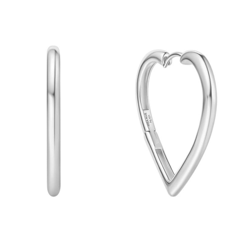 ANIA HAIE Large Heart Hoop 925 Silver Earrings E064-07H single type
ANIA HAIE Large Heart Hoop 925 Silver Earrings E064-07H single type