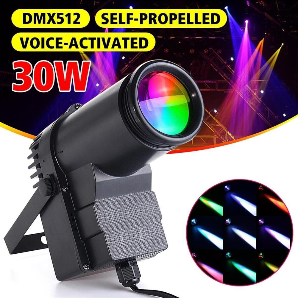30 Вт RGBW светодиодные точечные светильники DMX512 с голосовым управлением, вращающийся сценический светильник со стойкой для домашней вечеринки, KTV-бара EU Plug
30 Вт RGBW светодиодные точечные светильники DMX512 с голосовым управлением, вращающийся сценический светильник со стойкой для домашней вечеринки, KTV-бара EU Plug