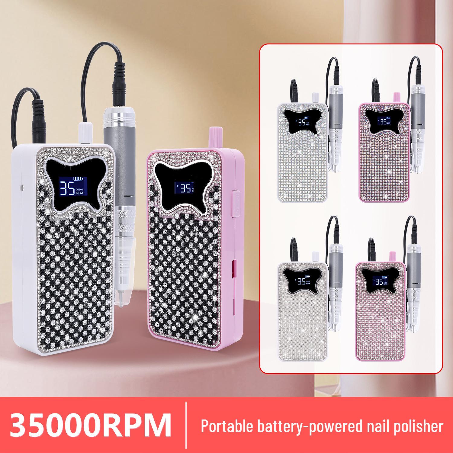 Portable Rechargeable Rhinestone Nail Grinder, 35,000 RPM Electric Polishing & Remover Machine
Portable Rechargeable Rhinestone Nail Grinder, 35,000 RPM Electric Polishing & Remover Machine