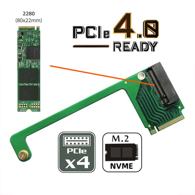 EP-022-2280MM NVME M-Key 22x30mm to 22x80mm Angled Extension SSD Upgrade Adapter Compatible with ROG Ally Gaming
EP-022-2280MM NVME M-Key 22x30mm to 22x80mm Angled Extension SSD Upgrade Adapter Compatible with ROG Ally Gaming