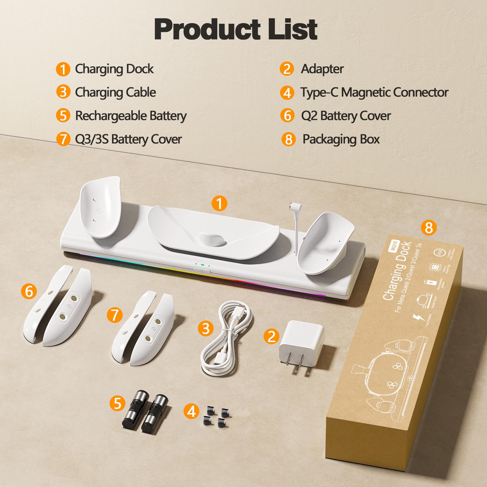 Meta Quest 2/3/3s Magnetic Fast Charging Dock and Stand for VR Accessories белый
Meta Quest 2/3/3s Magnetic Fast Charging Dock and Stand for VR Accessories белый