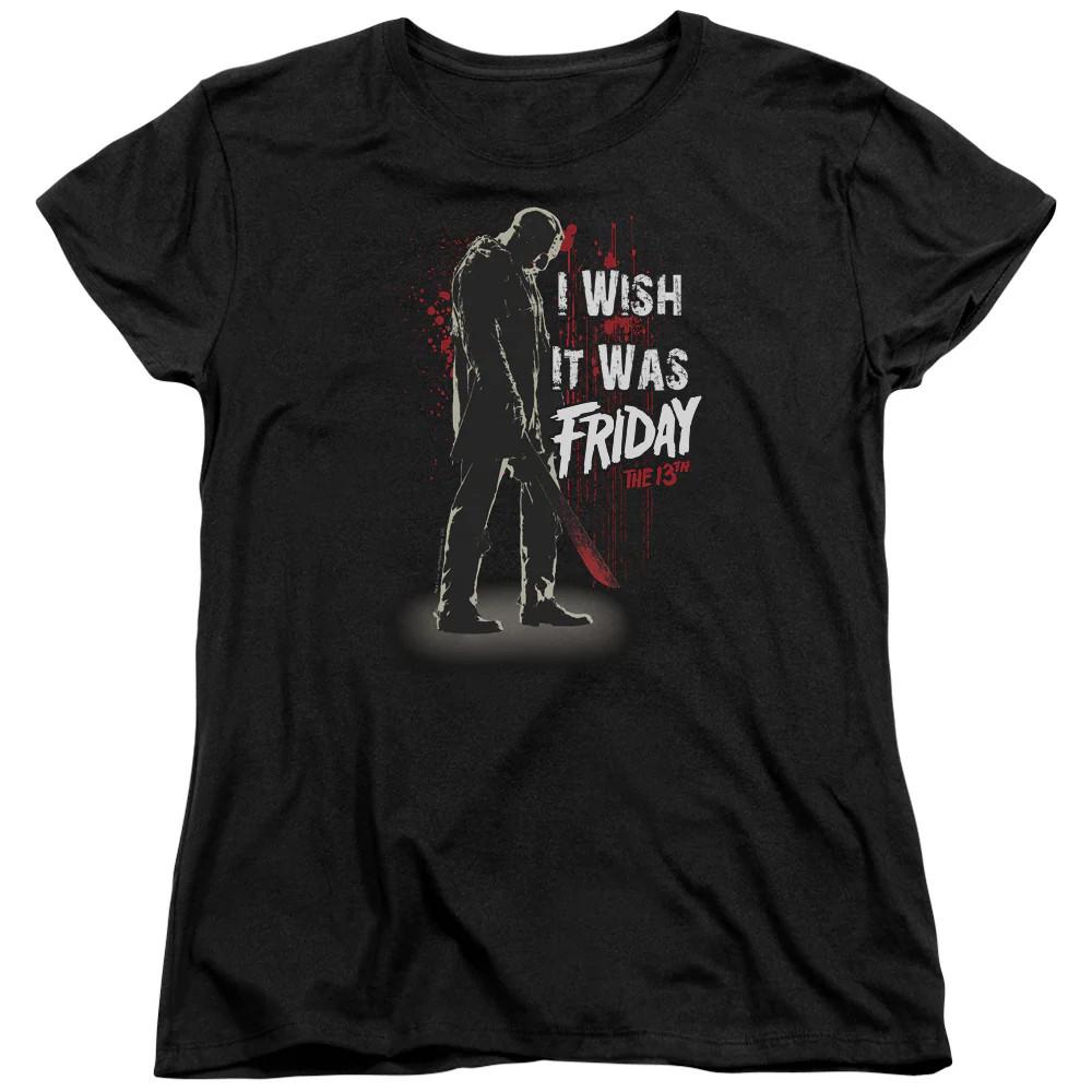 Friday The 13th I Wish It Was Friday Womens T Shirt Black 2XL
Friday The 13th I Wish It Was Friday Womens T Shirt Black 2XL