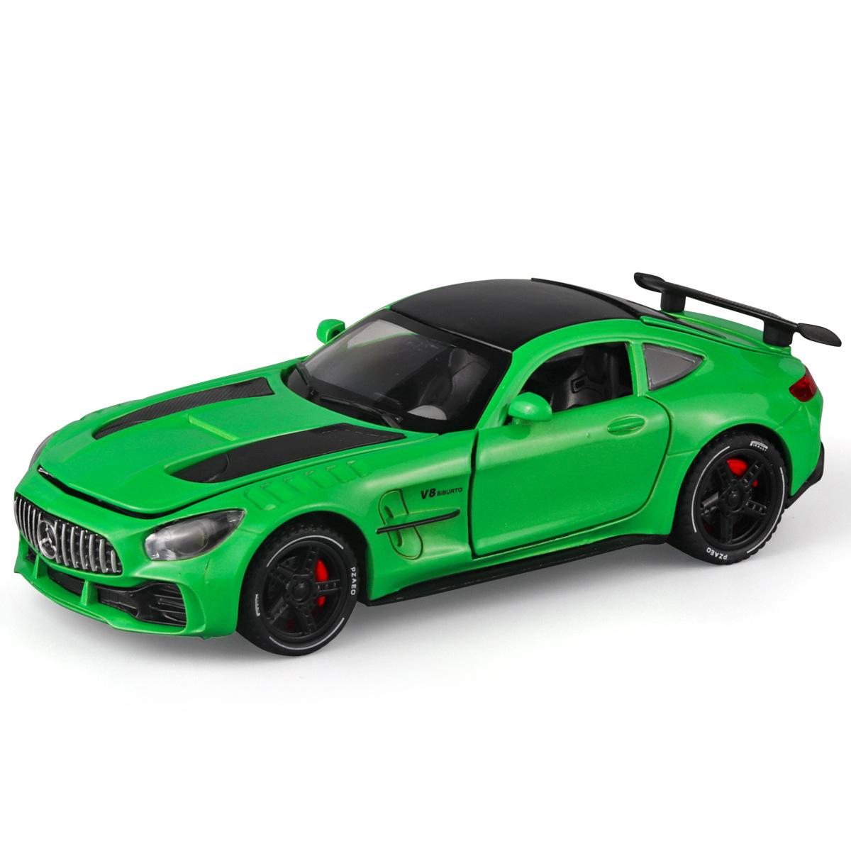 1/32 Scale Mercedes Benz AMG GTR Alloy Sports Car Diecast Metal Model Sound & Light Toy Car Central Control Ornaments Display Kid Gift зелений
1/32 Scale Mercedes Benz AMG GTR Alloy Sports Car Diecast Metal Model Sound & Light Toy Car Central Control Ornaments Display Kid Gift зелений