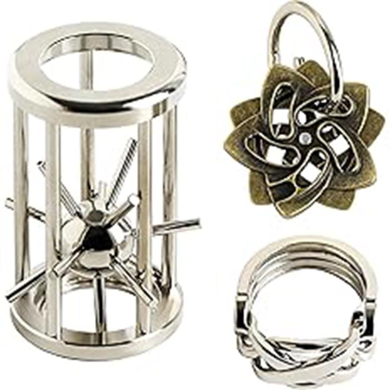 Metal Brain Teasers Puzzles 3PCS/Set Disentanglement Alloy Unlock Interlock Mind IQ Logic Test Educational Toys Kids Gifts
Metal Brain Teasers Puzzles 3PCS/Set Disentanglement Alloy Unlock Interlock Mind IQ Logic Test Educational Toys Kids Gifts