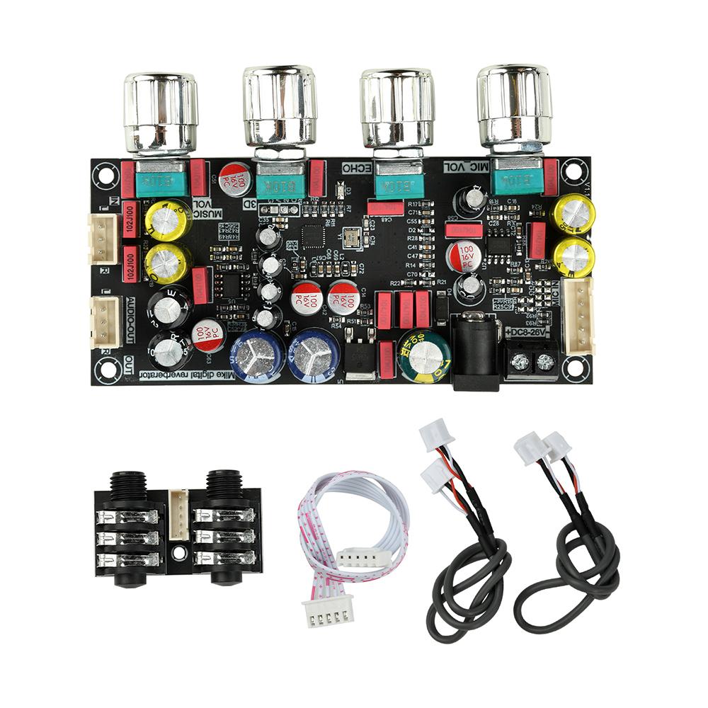 DSP Плата реверберації для караоке Мікрофонний ефектор для співу з придушенням зворотного зв язку для домашньої системи караоке
DSP Плата реверберації для караоке Мікрофонний ефектор для співу з придушенням зворотного зв язку для домашньої системи караоке